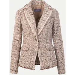Bouclé-Blazer mit edlem Glitter Beige 36