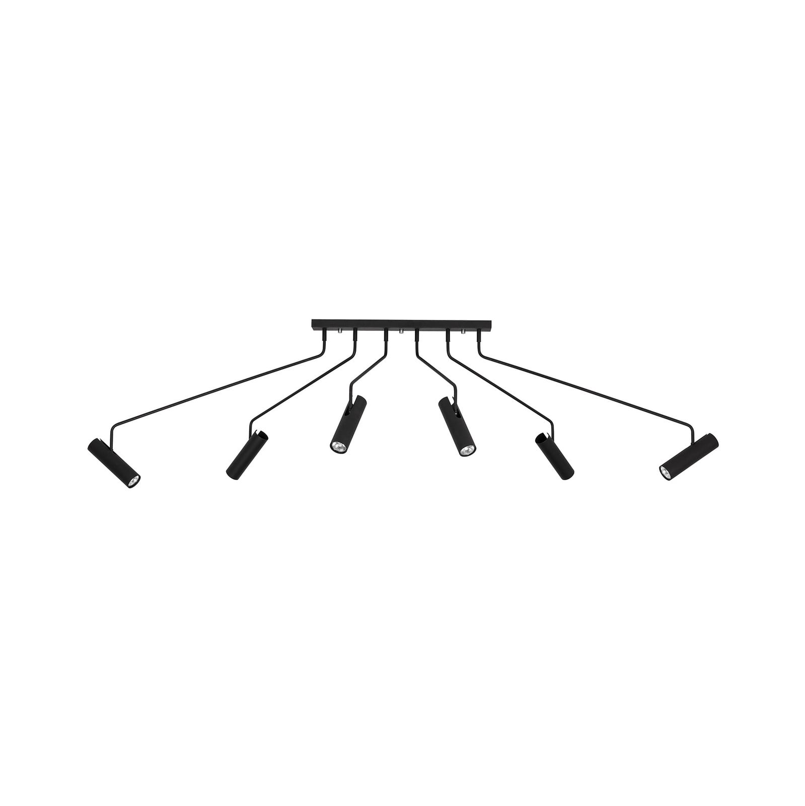 Lyora Zwarte plafondlamp Eye Super flexibel