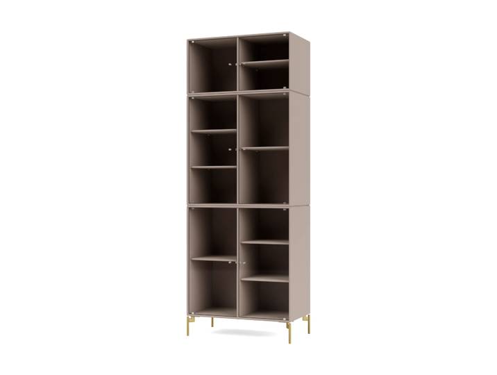Montana Ripple IV Vitrinenschrank 69,6x187,2x38 cm Mushroom-Beine brass