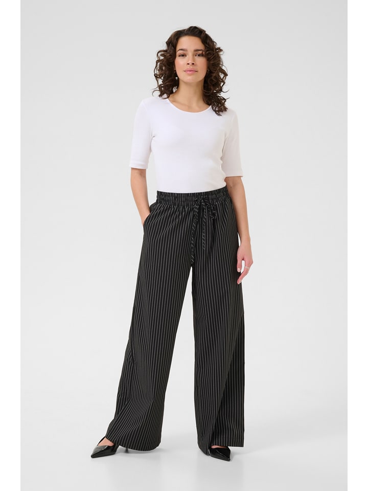 Kaffe Marlenehose in Schwarz - 42