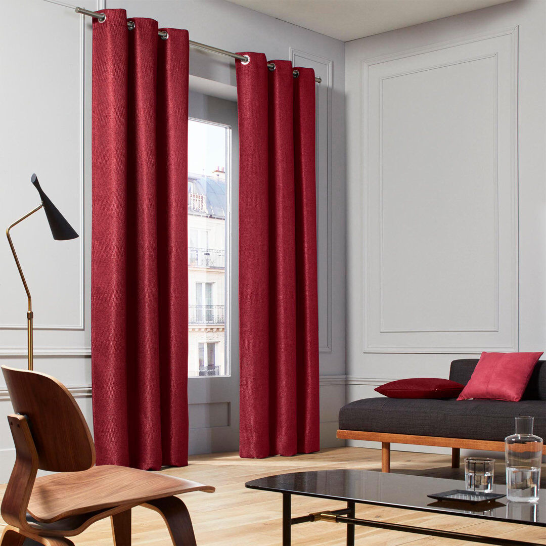 17 Stories Hearns Room Darkening Single Curtain Panel Green 140 W x 350 D cm