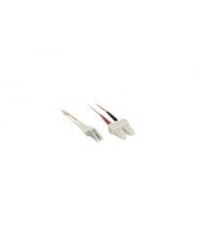InLine Patch-Kabel LC Multi-Mode M bis SC multi-mode M 5 m Glasfaser 50/125 Mikrometer OM2 halogenfrei (88645)