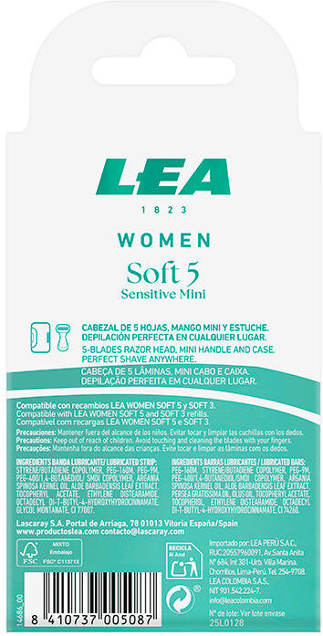 Lea Rasoio mini Women Soft 5 1 unità