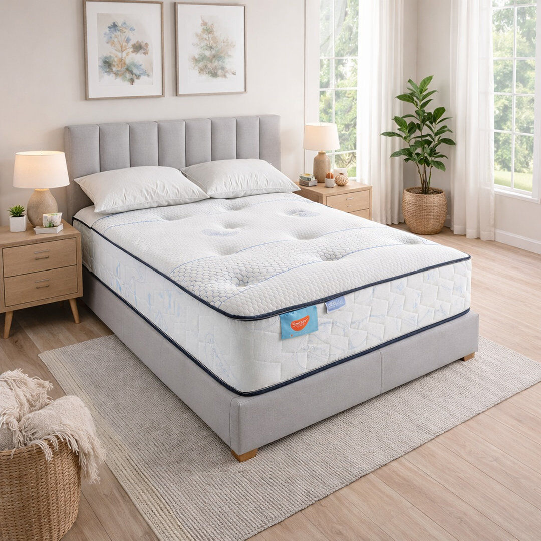 Cool Blue Sareer Furniture Pocket Sprung 800 Mattress Single (3')