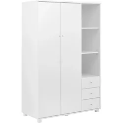 Drehtürenschrank Milo Weiß ca. 115x176x55 cm