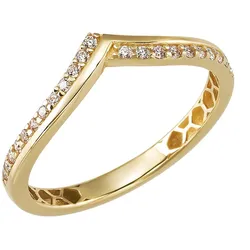 trendor 21830 Damenring Gold 333/8K Zirkonia-Ring, 52/16,6