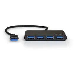Port Designs 900121 Schnittstellen-Hub USB 3.2 Gen 1 (3.1 Gen 1) Type-A 5000 Mbit/s Schwarz