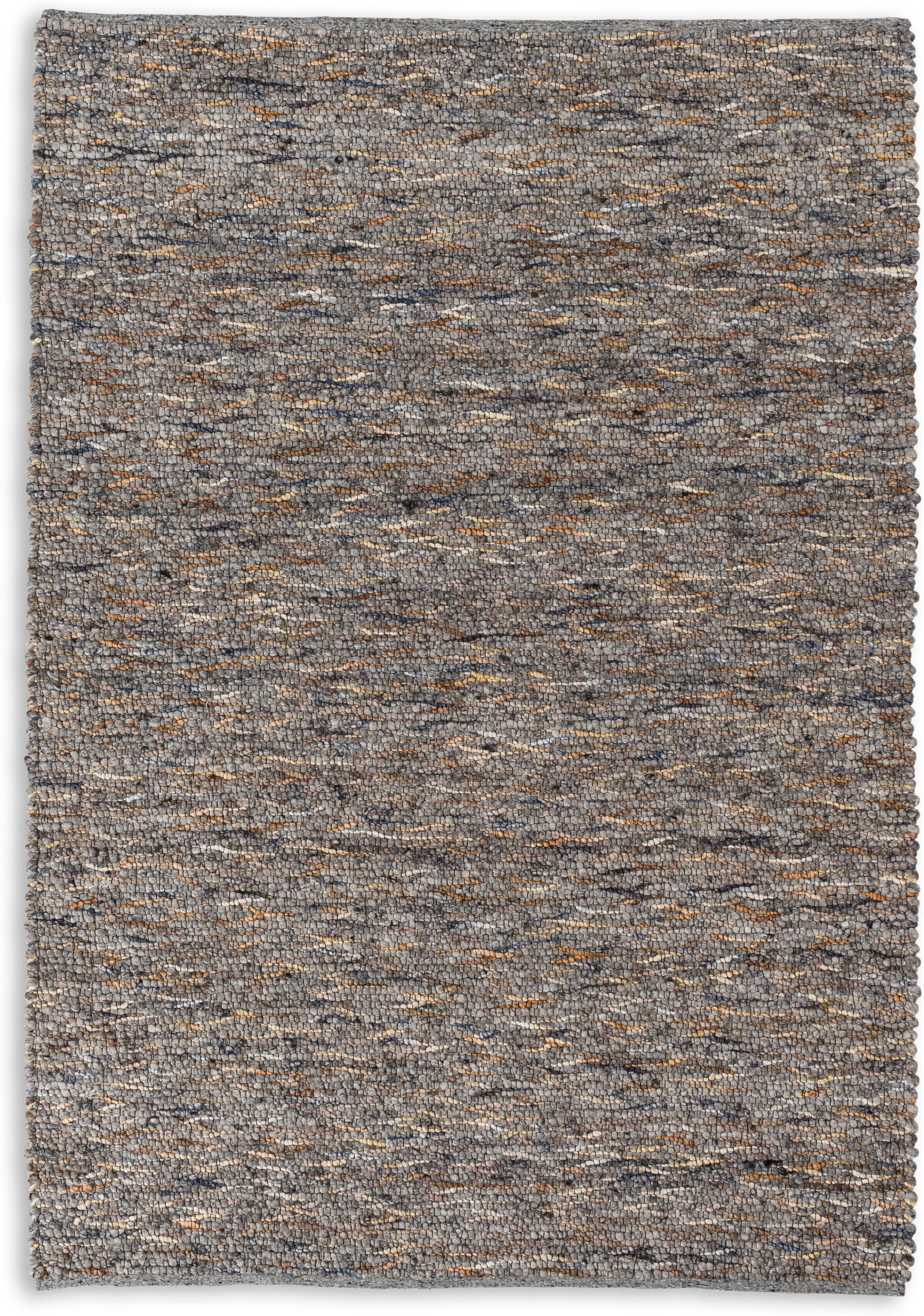 Wollteppich "Odelia 6026", grau (multi grau), B:200cm H:15mm L:290cm, Jute, Kunstfaser, Wolle, SCHÖNER WOHNEN-KOLLEKTION, Teppiche, Wollteppich, handweb, warme Wolle, Wohnzimmer, Schöner Wohnen Kollektion multi grau B : 200cm 1 Stk., 15mm, L: 290cm