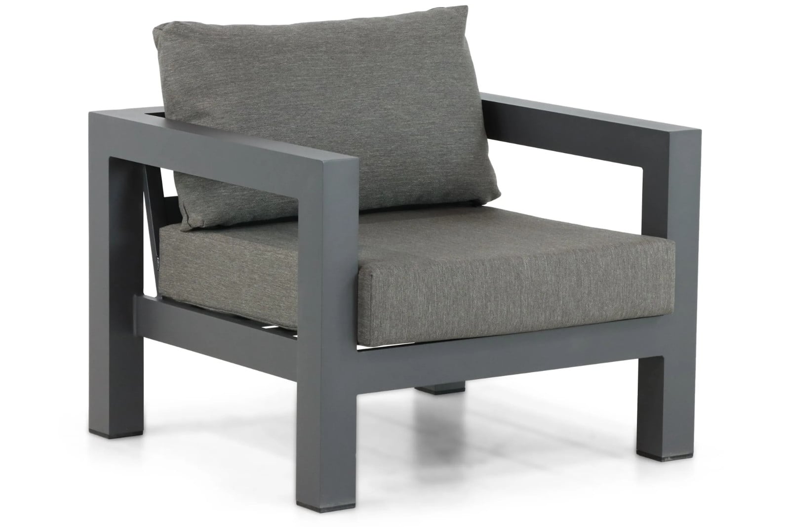 Lifestyle Garden Furniture Luca lounge tuinstoel - Antraciet/Grijs - Aluminium en textiel