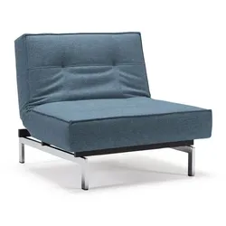 INNOVATION LIVING Sessel Splitback Chrom Stoff Light Blue