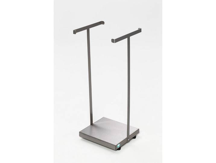PROREGAL® Mülleimer Abfallsammler Stationär für 120L Säcke 94x37x33 Edelstahl Silber