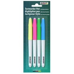 STANGER Textmarker Eraser farbsortiert