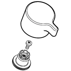 hansgrohe Griff Standventil chrom beschriftet 98618000
