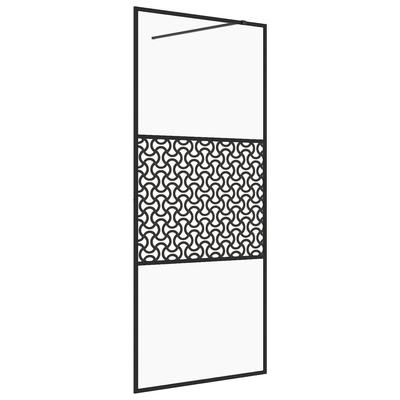 Helloshop26 - Duschabtrennung aus Glas Badewannentrennwand Badezimmeraccessoire Duschkabine Inneneinrichtung ESG transparent 90 x 02_0002150