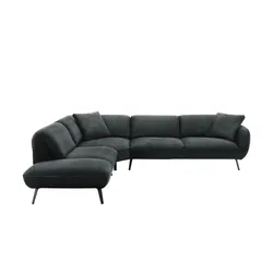 pop Ecksofa  Ventus ¦ schwarz ¦ Maße (cm): B: 304