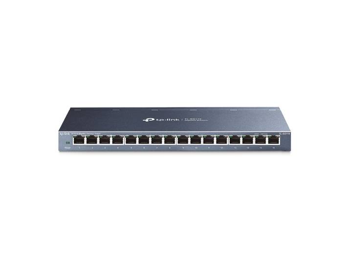 TP-LINK TL-SG116, Non-géré, Gigabit Ethernet (10/100/1000), Full duplex, Montage mural