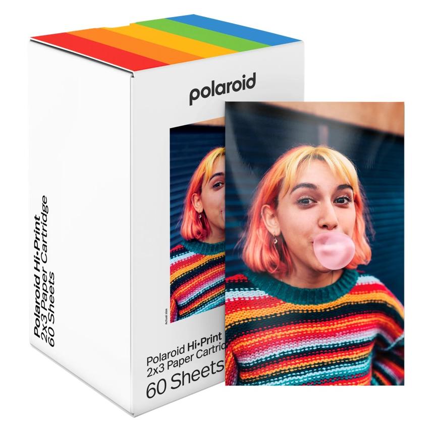 Polaroid Hi-Print 2x3 Paper Cartridge (2.1x3.4 Zoll, 2x3", 5.4x8.6cm, 54x86mm, 60 Stk.) (127170)