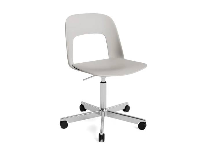 HAY Layout Chair 141 Stuhl Sky grey-polerad aluminium