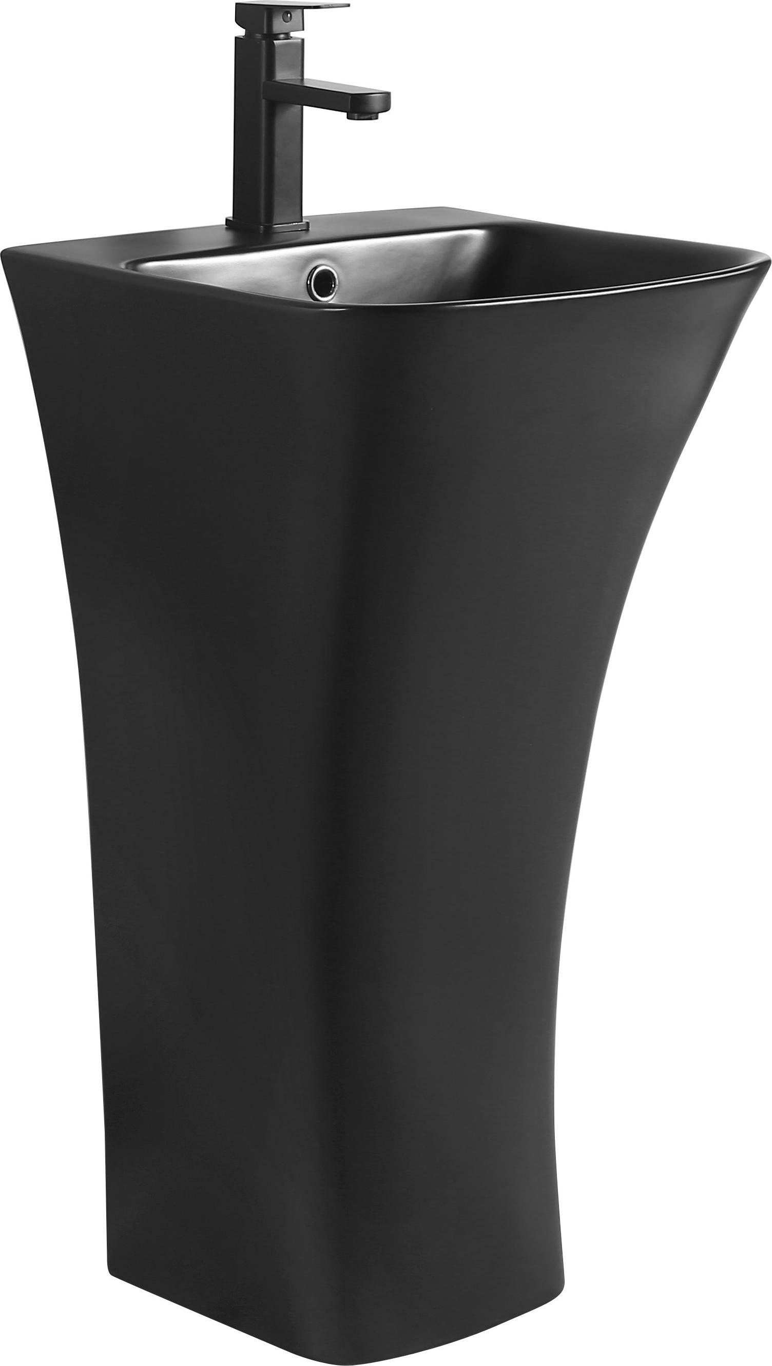 Mexen Nel freistehendes Waschbecken 44 x 43 cm, schwarz matt - 26134570