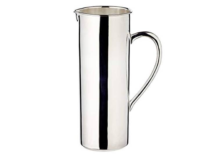 EDZARD Krug Santana (H 25 cm), schwerversilbert Fassungsvermögen 1,5 Liter, Karaffe, Kanne, Wasserkrug, Servierkrug Silber, Tischkultur, Geschenk