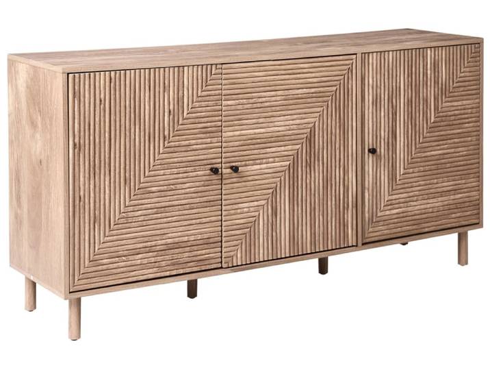 Commode 3 portes marron clair