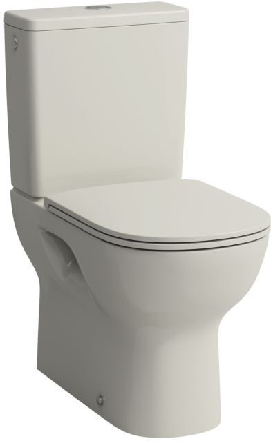 Laufen Stand-Tiefspül-WC H8240810490001 spülrandlos, für Kombination, pergamon