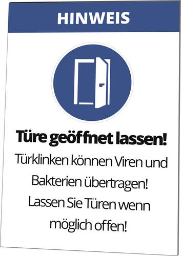 Cimco 182816 Warnaufsteller Türe geöffnet lassen! 1St.