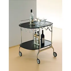 Kartell Servierwagen Gastone, Designer Antonio Citterio, 68/23x70x62 cm