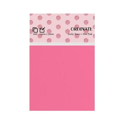 Sticky Notes Hot Pink -75mm x 75mm