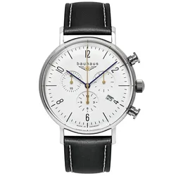 Bauhaus 2186-1 Herren-Armbanduhr Pure Chronograph Schwarz