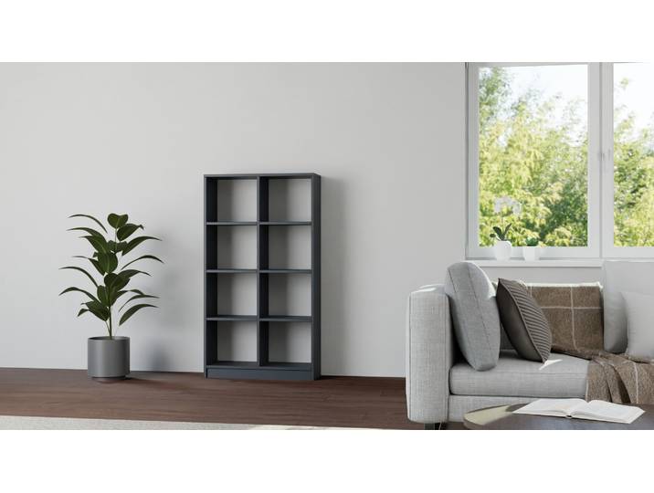 Schlichtes Bücherregal Premium Dekore Schwarz