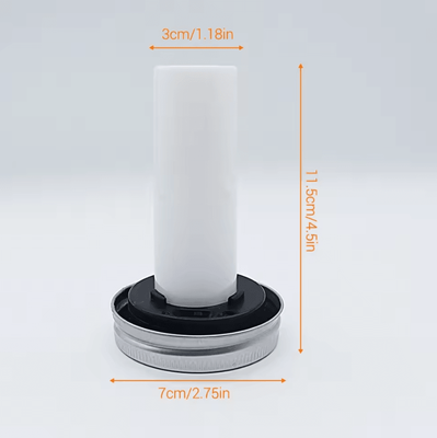 Inspire Curations Solar Mason Jar Flame Light Warm LED Outdoor Bottle Lantern 1pcs New
