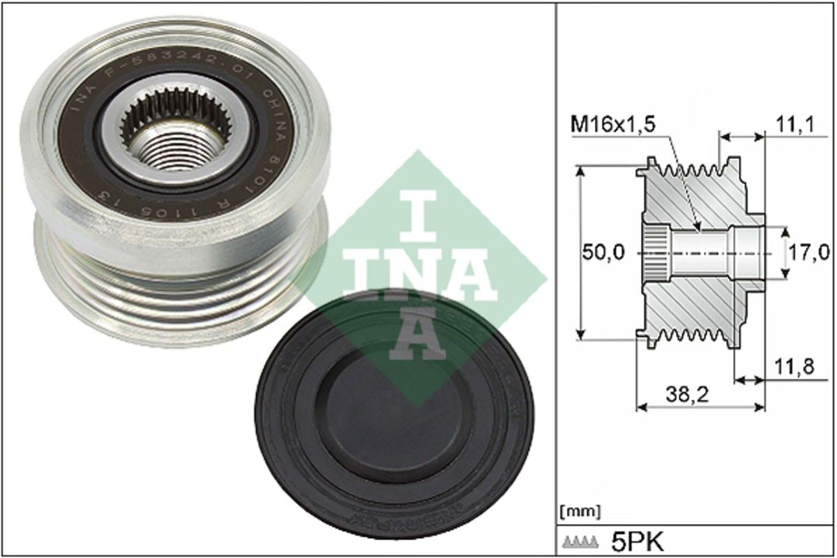 Schaeffler Ina Generatorfreilauf INA 535 0337 10