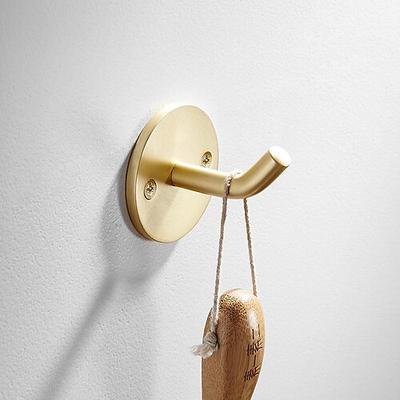 Handtuchhalter aus gebürstetem Messing, Handtuchhalter für Badezimmer, wandmontierter Handtuchhalter, Badezimmerzubehör aus Messing, Badezimmerregal, Handtuchhalter, Handtuchständer, Badezimmerzubehör