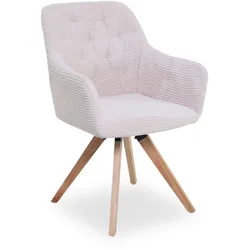 Polsterstuhl SANSIBAR SANDE (BHT 60x89x62 cm) - Bezug: Stoff - BHT 60x89x62 cm