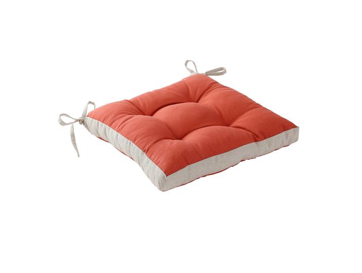 Galette de chaise bicolore - lot de 2 - Blancheporte