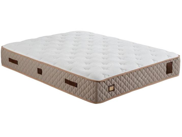 Latexmatratze Beige Textilmatratze mit atmungsaktiver Oberfläche und hohem Komfort, JVmoebel, 25 cm hoch, (Latexmatratze), Made in Europe