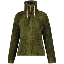 ICEPEAK Colony S8 Midlayer flauschige Fleecejacke Damen 571 - olive S