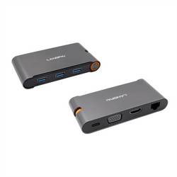EXSYS EX-1220HM USB 3.2 Gen1 C-HUB 7 Ports für Notebook, Matebook und MacBook