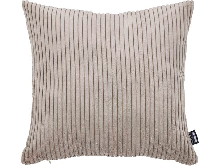 Dekokissen DONE. Zoom , grau (taupe), B:60cm L:60cm, Obermaterial: 92% Polyester, 8% Nylon, Dekokissen_Sitzkissen_Kissenhüllen, Dekokissen, Kissenhülle aus modernem Cordstoff