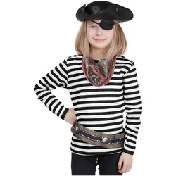 Thetru Kinder Ringelshirt langarm schwarz-weiss – alltagstauglich (128)