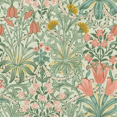 William Morris at Home Woodland Weeds Spring Garden Wallpaper - N/A