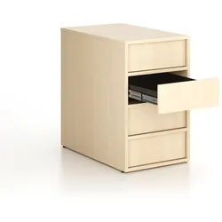 Büro-Rollcontainer FRAME, 428 x 763 x 721 mm, Birke