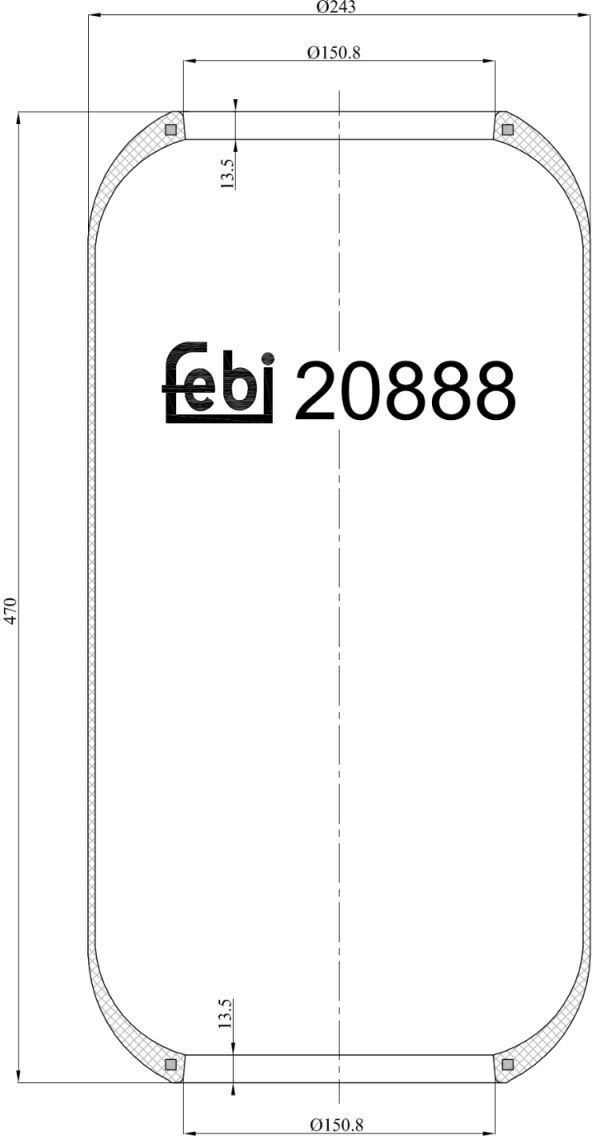 Federbalg, Luftfederung FEBI BILSTEIN 20888