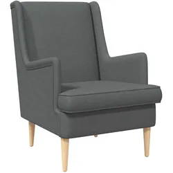 vidaXL Sessel Dunkelgrau Stoff