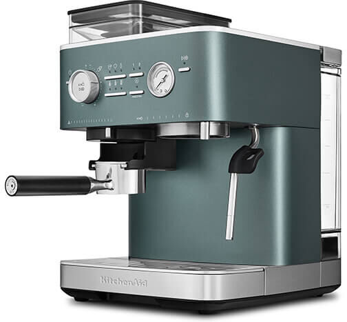 KitchenAid Semi Automatic Espresso Machine with Burr Grinder Juniper