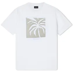 Armani Exchange Damen T-Shirt Girocollo White - S - S
