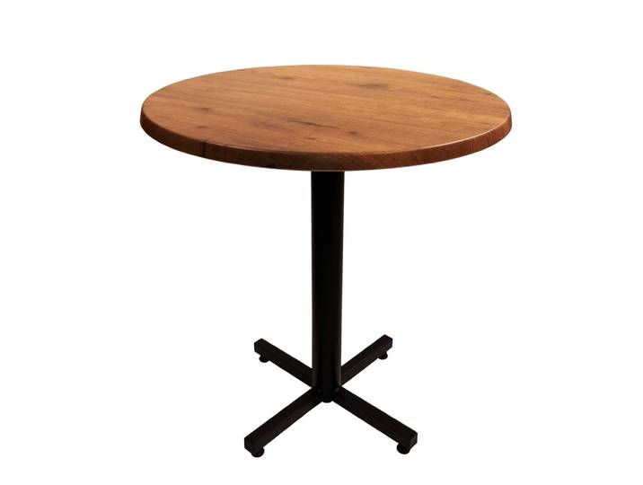 Table Coffee ronde Ø.70 x H.75 cm - Plateau Colorado – Pied central Noir
