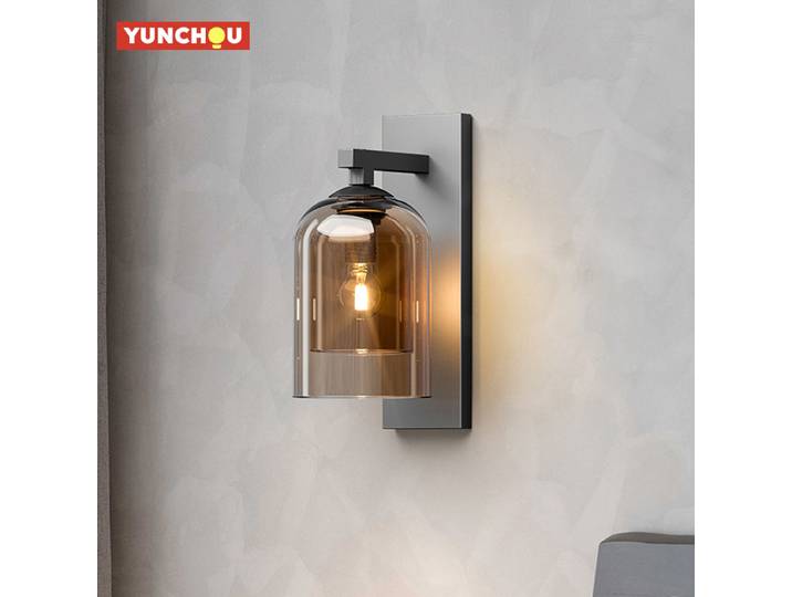 Applique murale double vitrage style Art Moderne, luminaire créatif pour salon, chambre, couloir, escalier, décoration de chevet