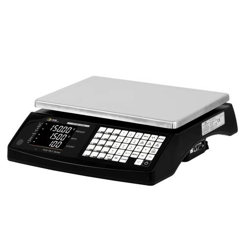 PCE Instruments Zählwaage PCE-TB 15C bis 15kg |Ablesbarkeit 0,5g |Stückzählung |Wägeplatte 300 x 210mm |Edelstahl